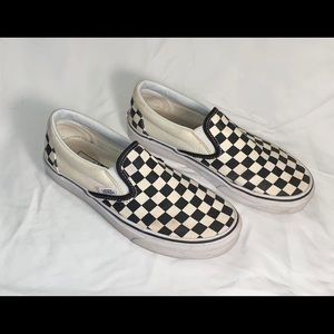 Checkerboard Slip-On Vans